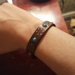 American Eagle Leather Bracelet